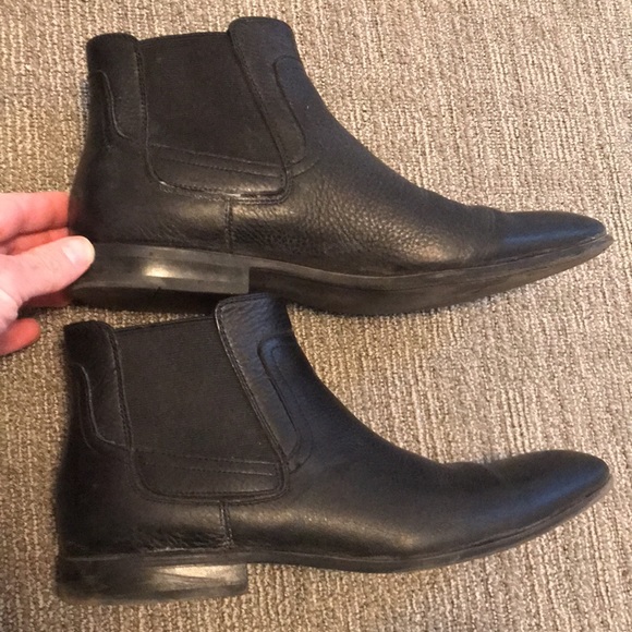 Calvin Klein black leather ‘Clarke’ Chelsea boots. Size 9.5 - Picture 2 of 4